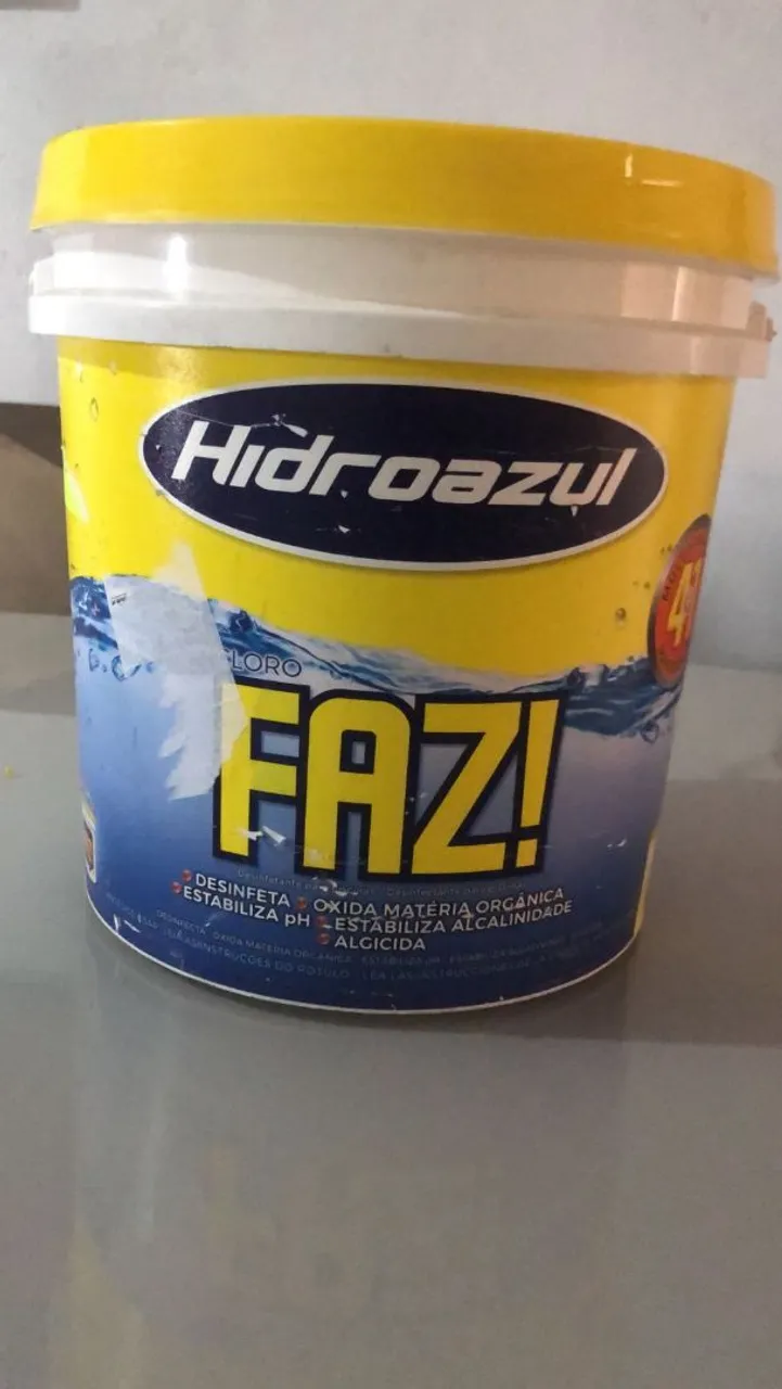 Cloro para piscina Hidroazul Faz!
