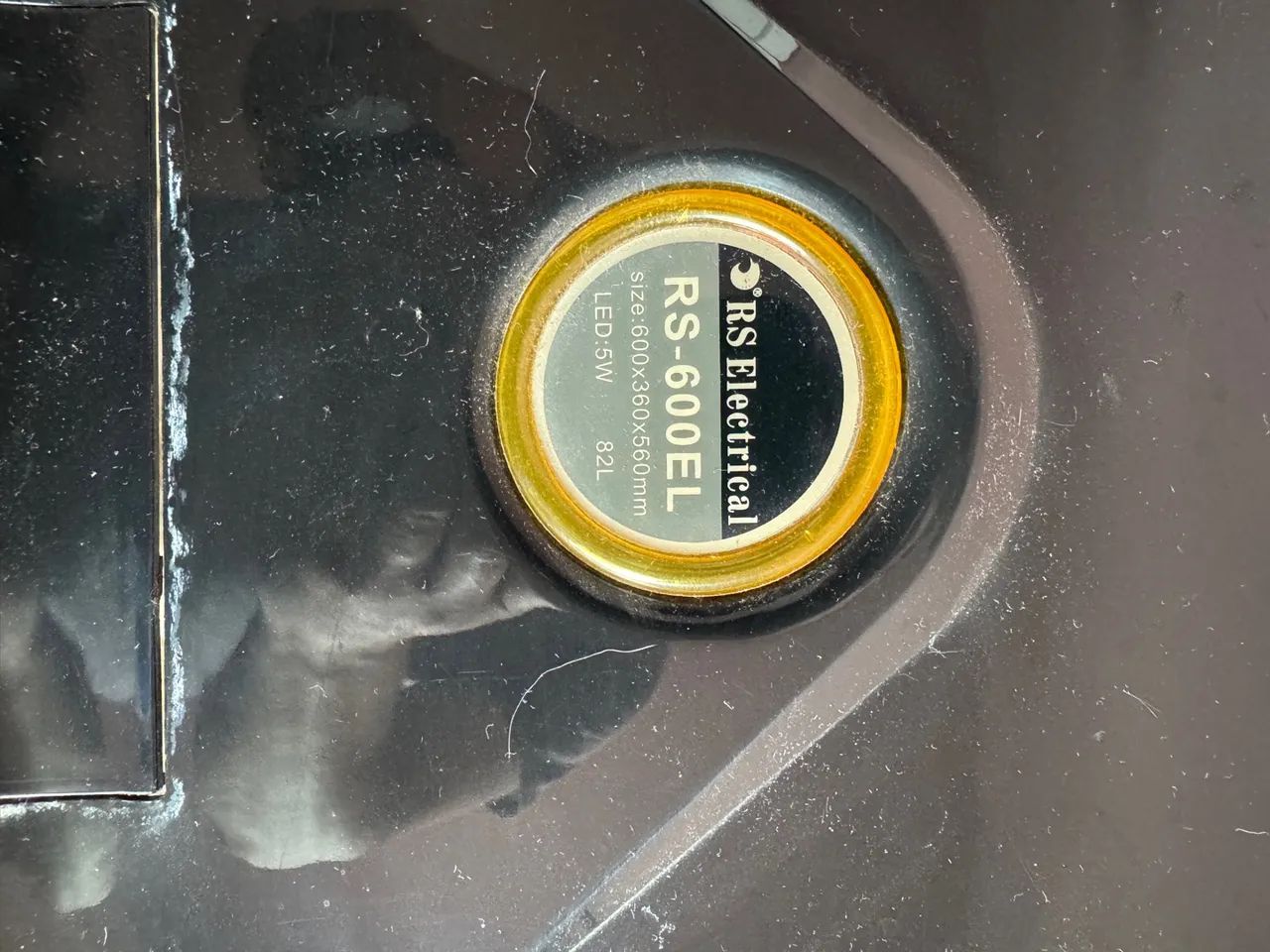 Aquário Curvo  110v. Rs Aqua 600 Black 60x36x56cm 82 Litros - Foto 5