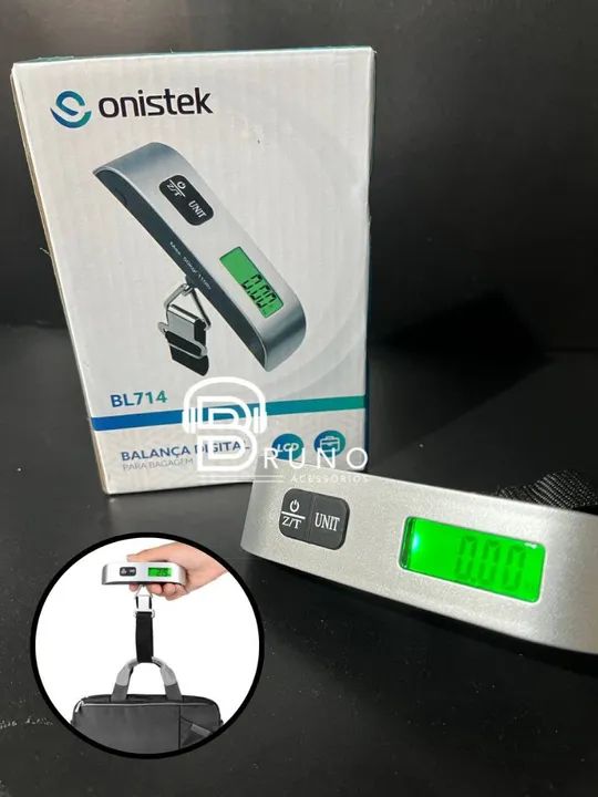 Balança Bagagem Digital Mão Com Gancho Mala 50kg 