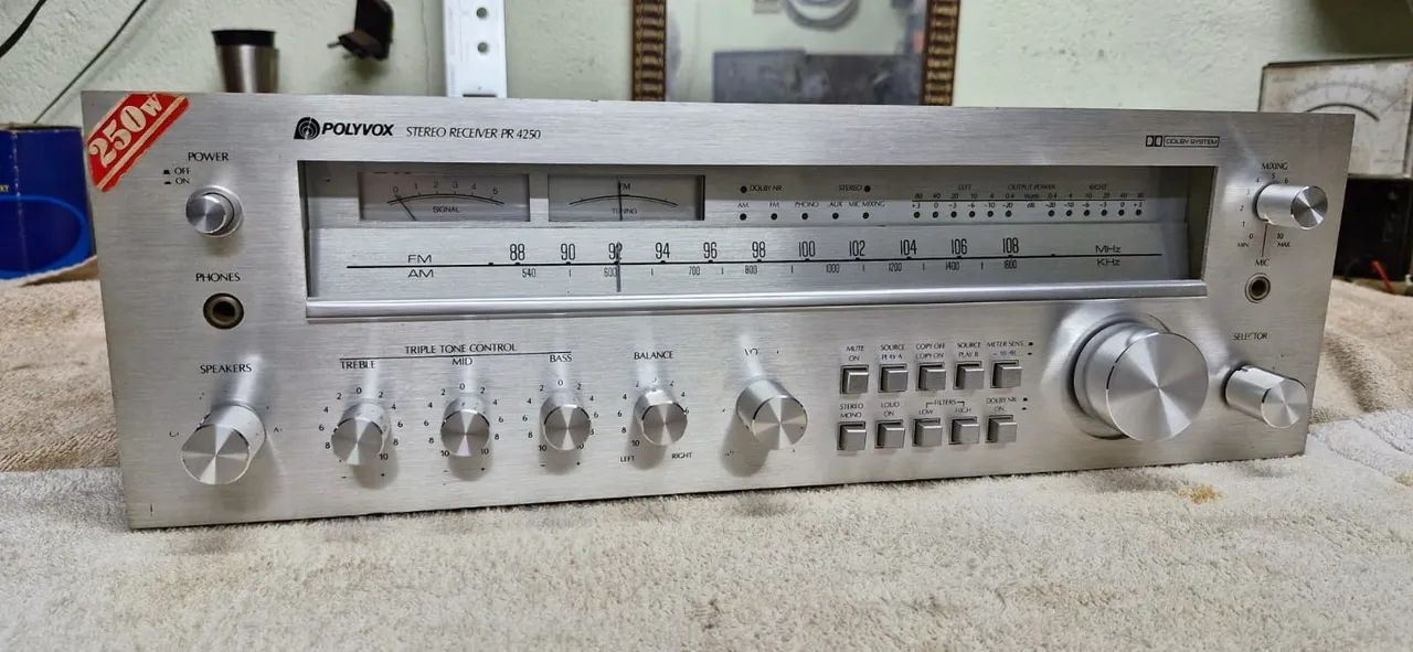 Receiver Estéreo Polyvox PR 4250 - 250 Watts/único dono=Gradiente,Sony ...
