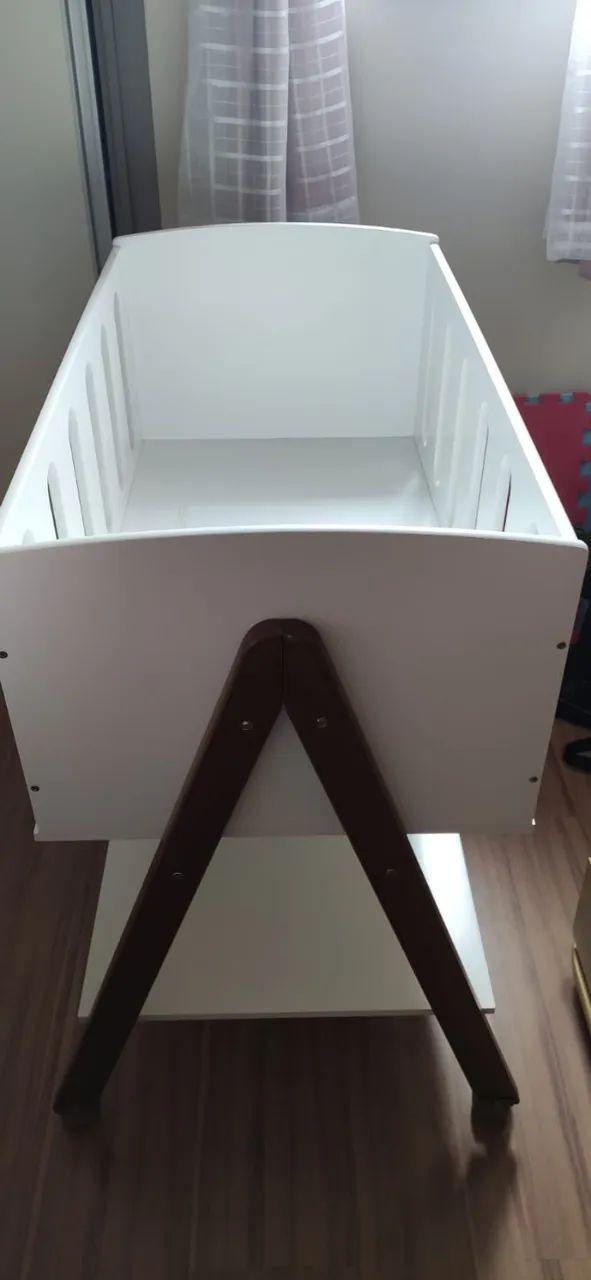Mini berço Moisés 3 em 1 Sissi Branco - Foto 2
