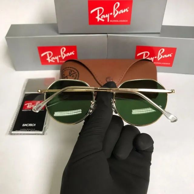 Óculos de sol ray-ban jack classic g-15 lentes de cristal - Foto 5