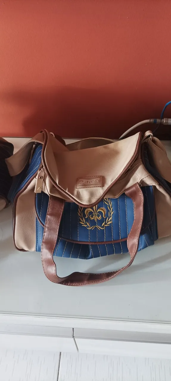 Kit de Bolsas em couro - Maternidade