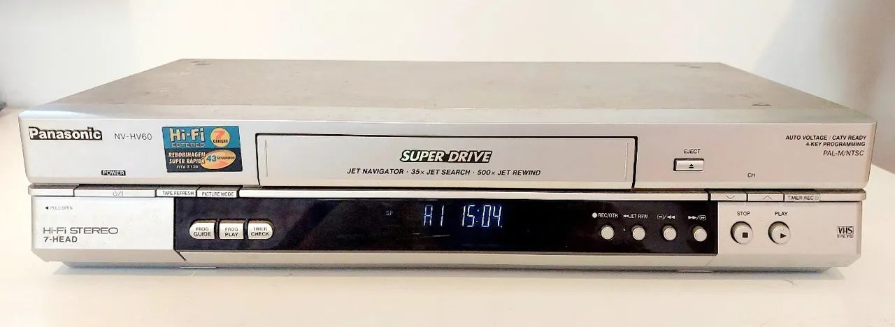 Videocassete Panasonic NV-HV60LB-S em bom estado funcionando - Foto 2