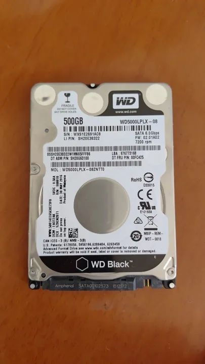 03 Hds 500GB Western Digital  7200rm