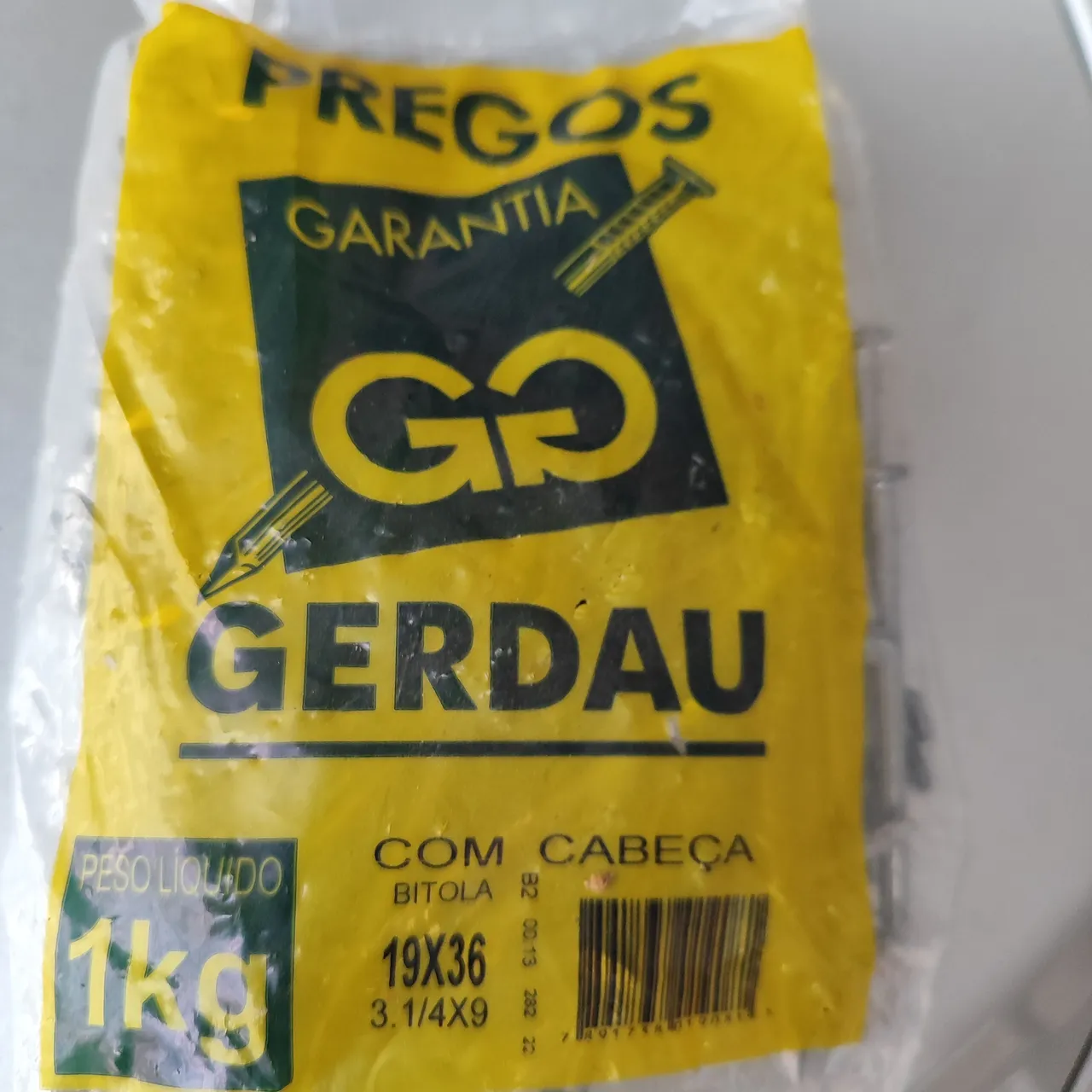Pregos Gerdau 19x36 - 1kg 18× 36.