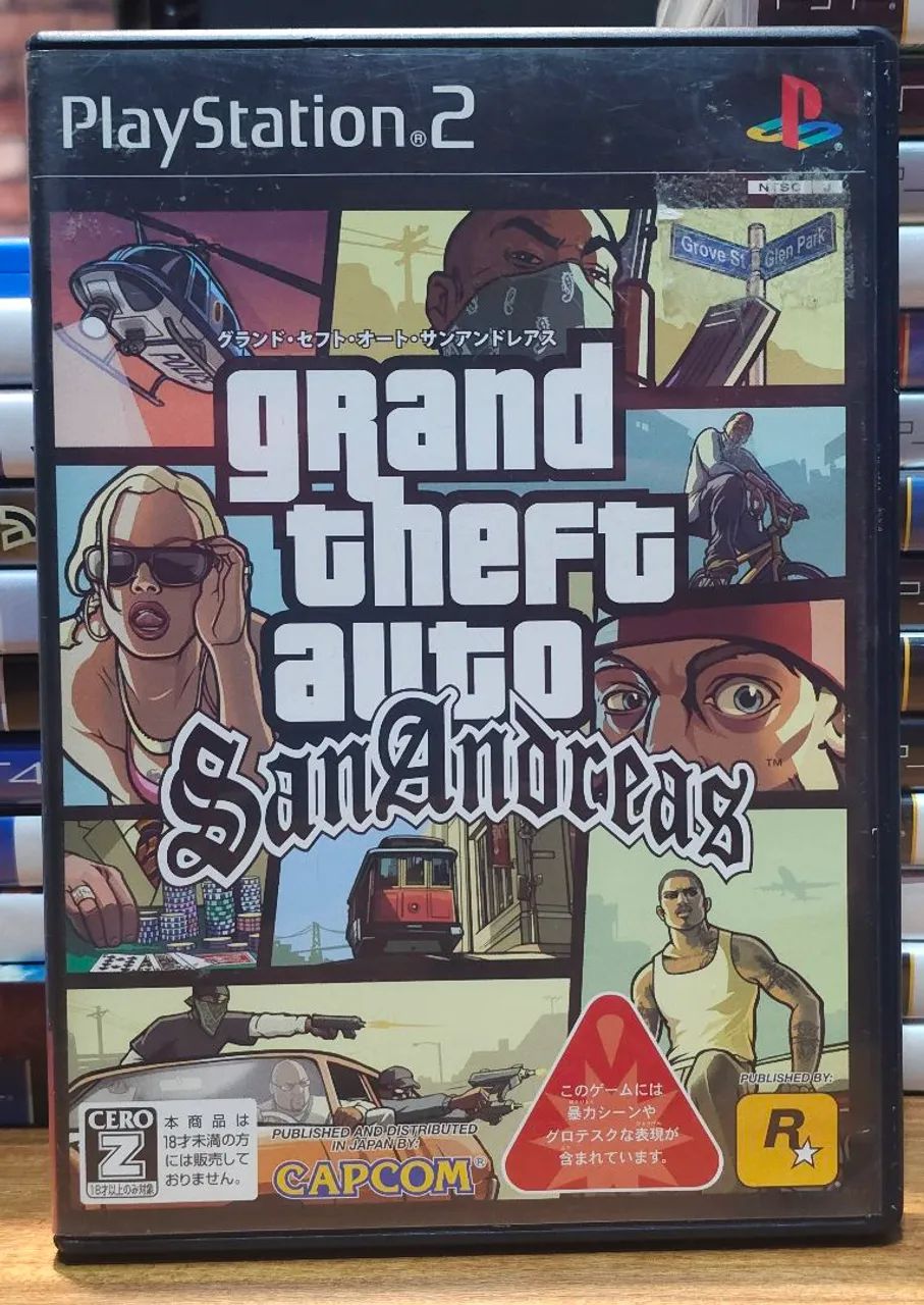 Jogo GTA San Andreas para PS2 Original e Completo 