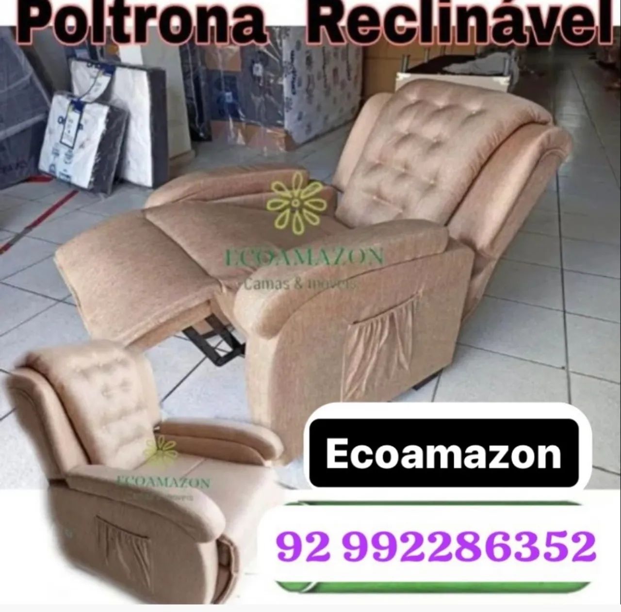 Poltrona reclinável nova 
