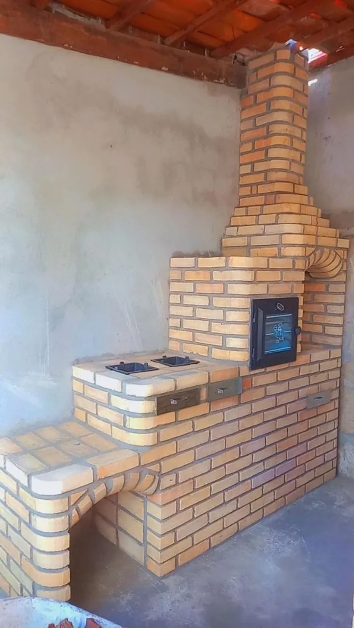 Churrasqueira de Tijolo Rústico