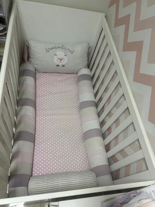Berço Infantil com Kit Completo