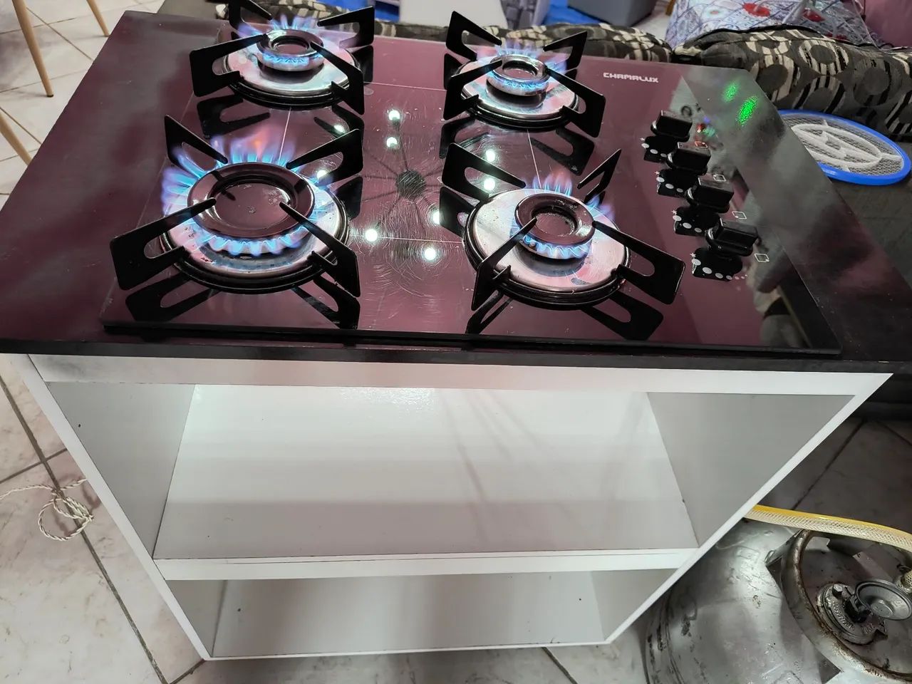 Fogão Cooktop 4 bocas automático C balcão  - Foto 5