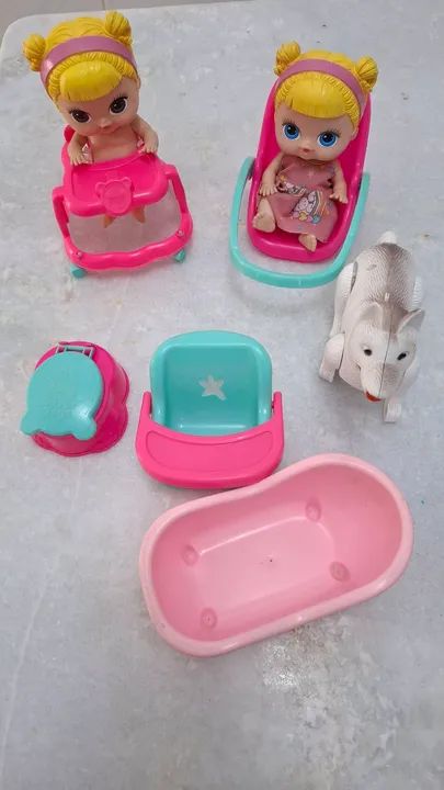 Kit de Brinquedos para Bebês - Banheira, Cadeira, Carrinho e Acessórios - Foto 5
