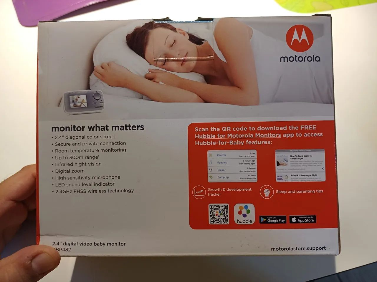 Babá Eletrônica Motorola MBP482 - Vídeo Digital 2.4" - Foto 2