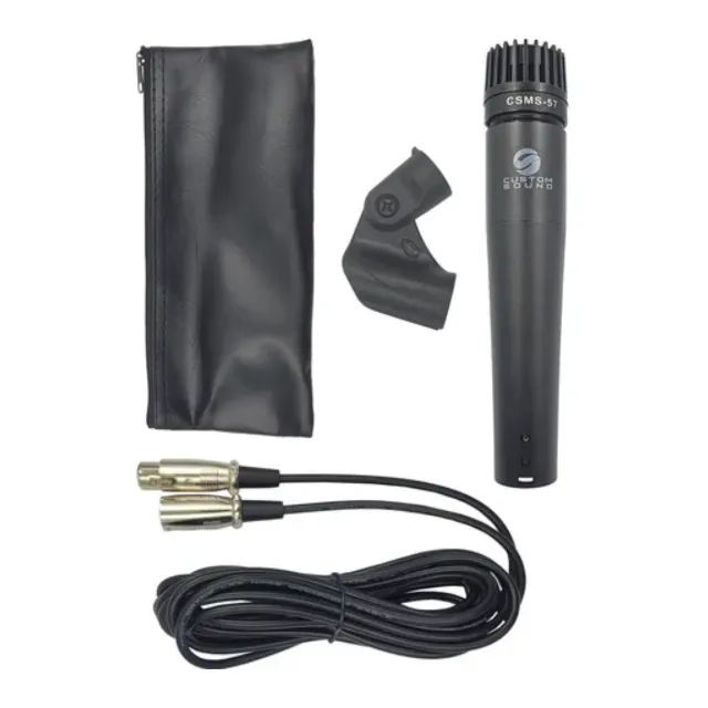 Microfone Unidirecional com Cabo CSMS 57 - BK - Foto 2