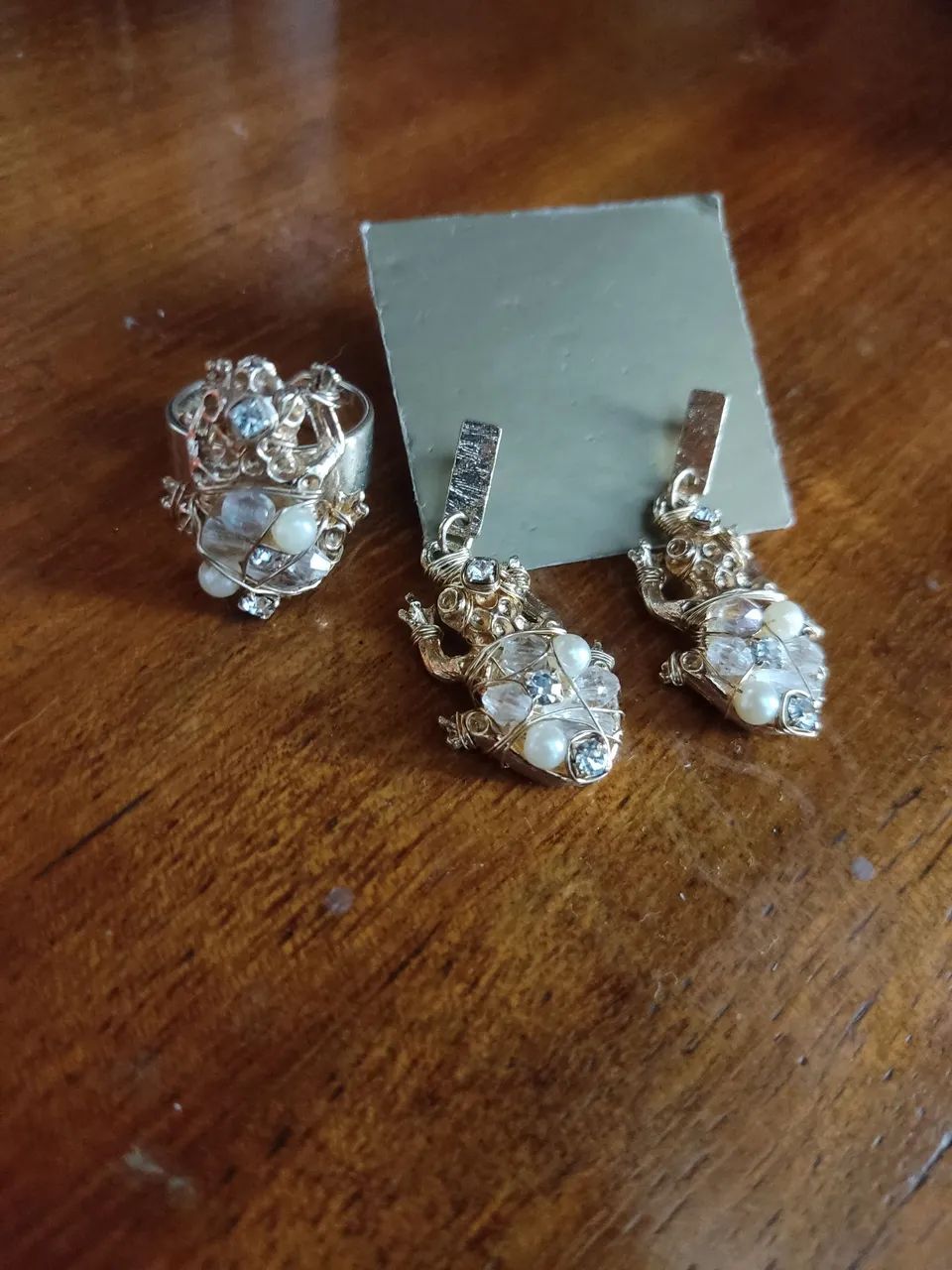 Semijoia anel e brincos - Foto 2