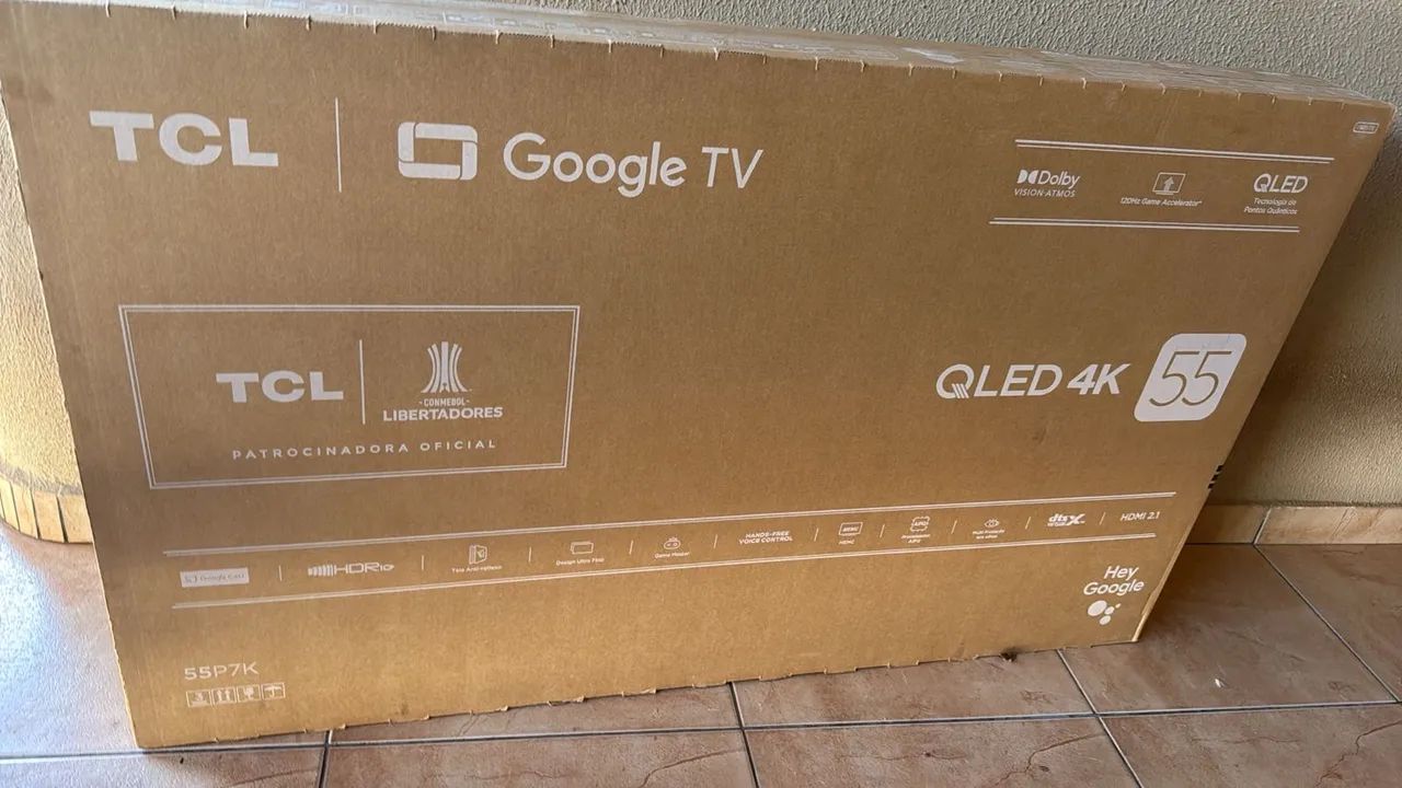 Smart TV 55" TCL 4K UHD QLED 55P7K Google TV64418593100417121