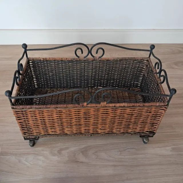 Cachepot  Vime e Ferro - Estilo Floreira - Kit com 3 Peças - Foto 2