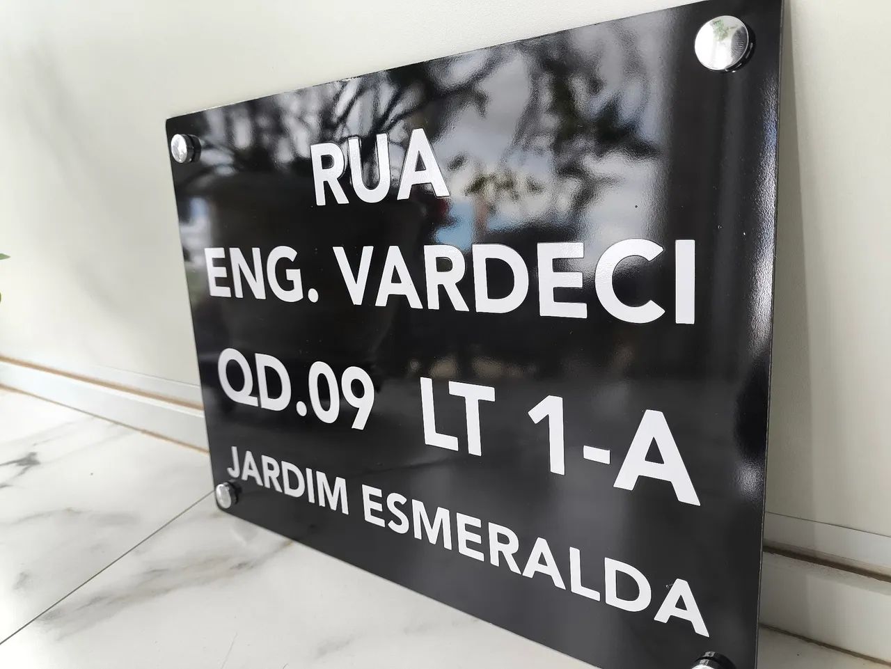 Placa de endereço 