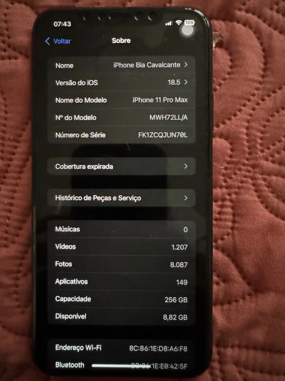 iPhone 11 Pro Max - 256GB - iOS 18.5