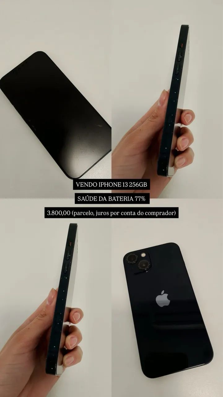 iPhone 13 256GB 黒 Apple iPhone 13 (256 GB) - Meia-noite | Amazon.com.br