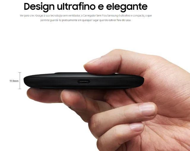 Carregador sem fio Samsung Turbo 15w Original para celular Qi Wireless Indução - Foto 5