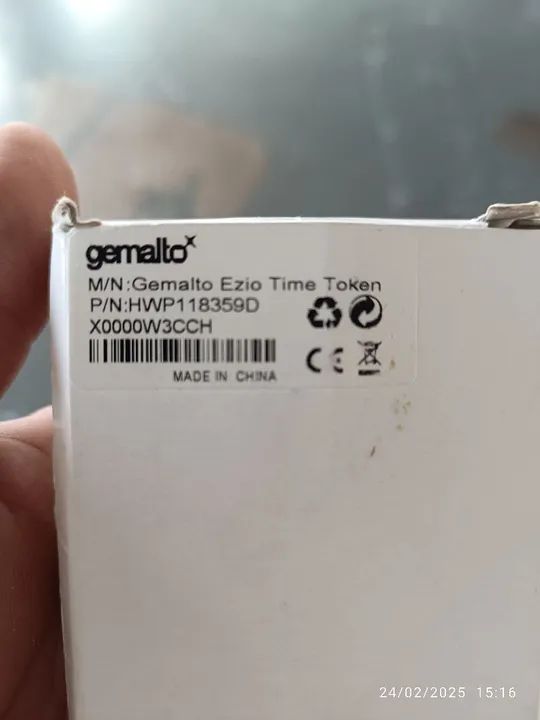 Token de Tempo Gemalto Ezio - Foto 4