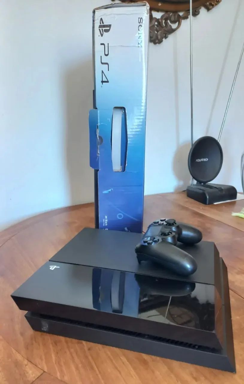 Sony Playstation 4 Black Piano 500gb Completo Na Caixa Ps4 - Foto 4