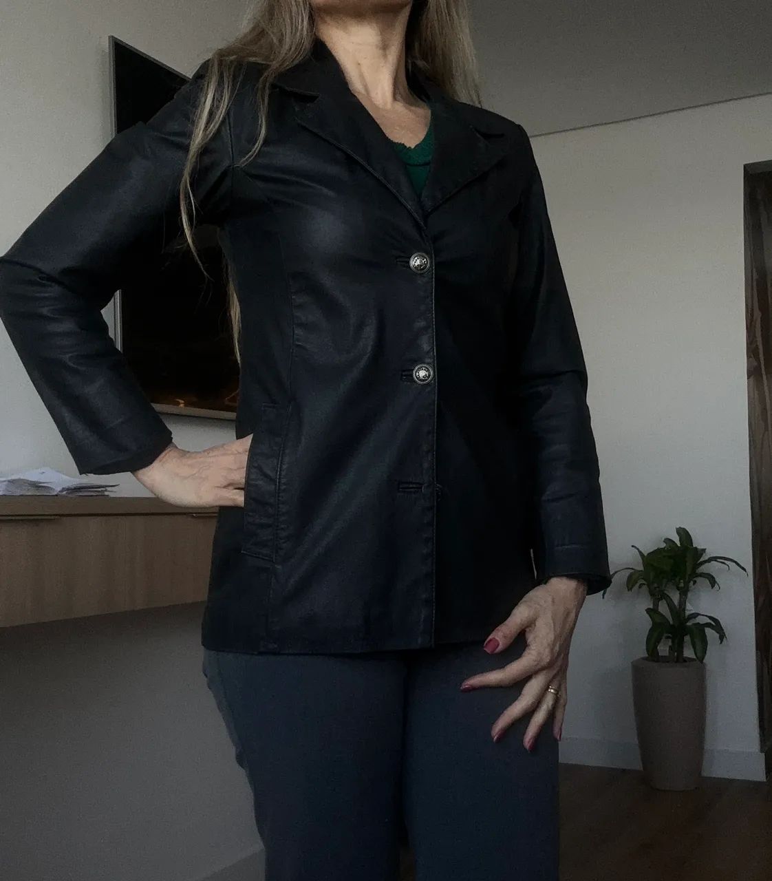 Jaqueta de couro legítimo  - Foto 4