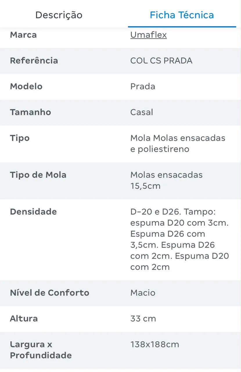 Colchão umaflex molas ensacadas  - Foto 3