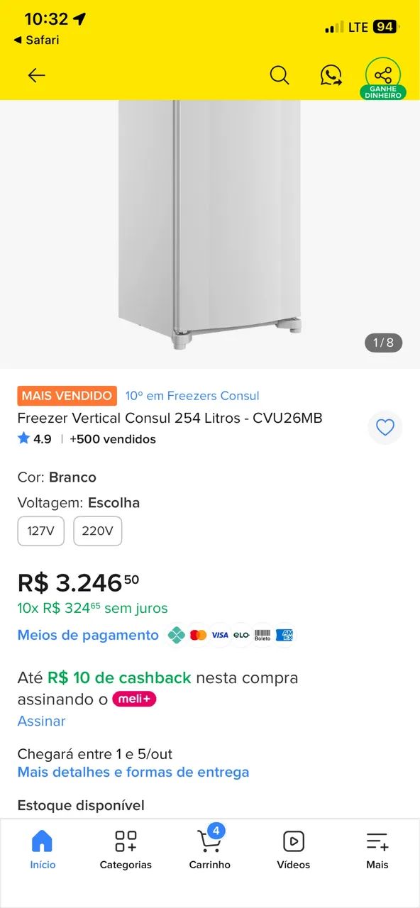 Freezer Vertical Cônsul - Foto 5