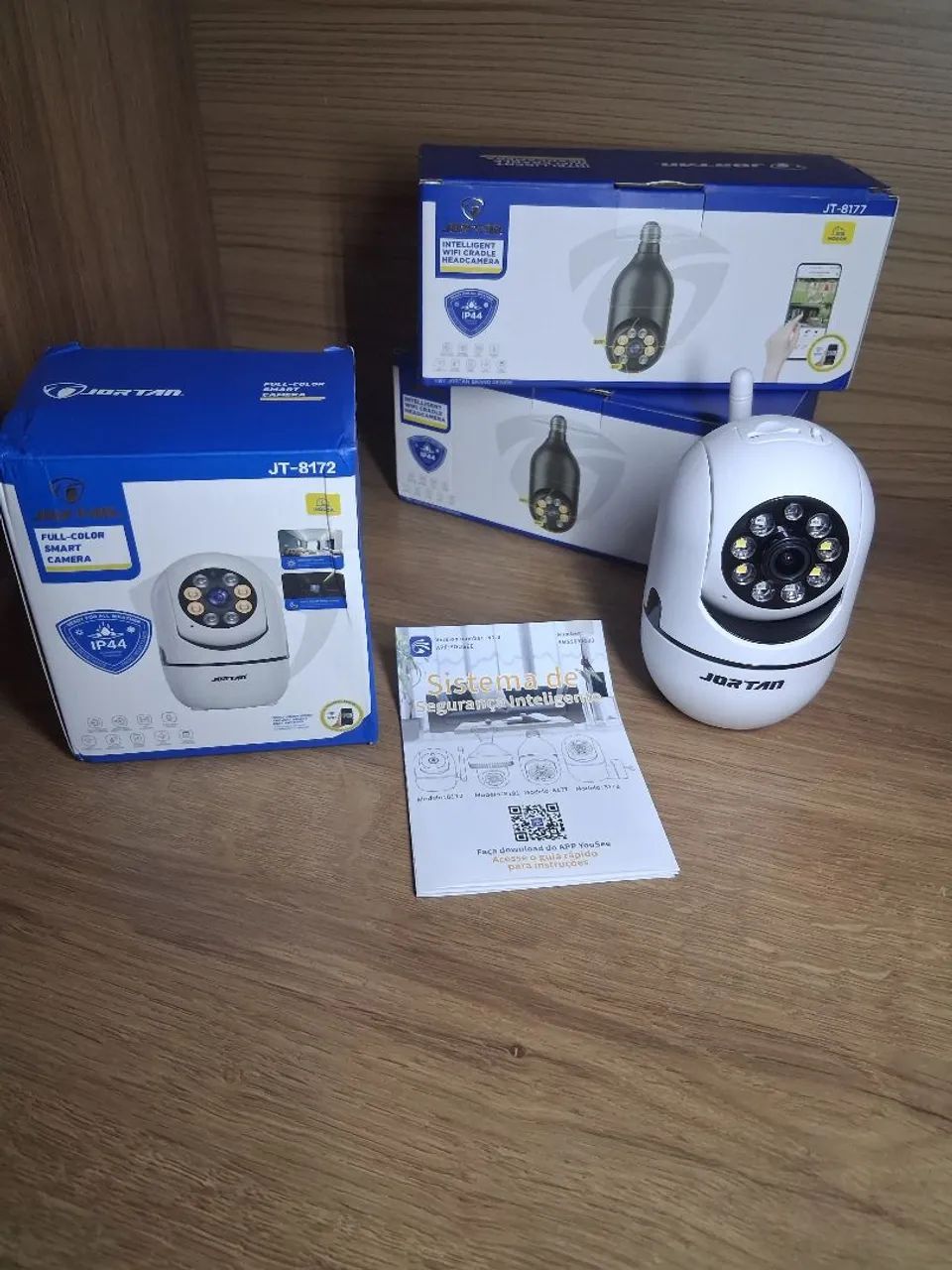 Câmera de segurança wi-fi jortan 360° HD Full color - Foto 4