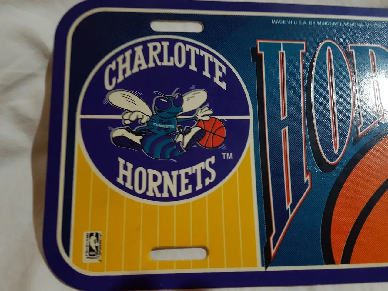 Placa do time Charlotte hornets - Foto 2