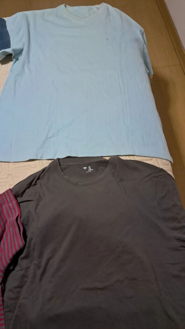 5 Camisetas de marcas tam gg e m em dinheiro  - Foto 5