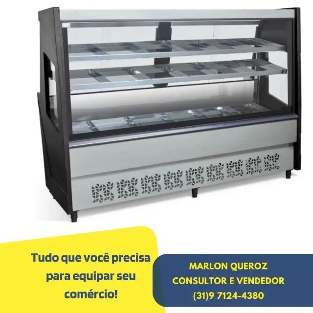 Balcão Avícola 2M Preto Polar