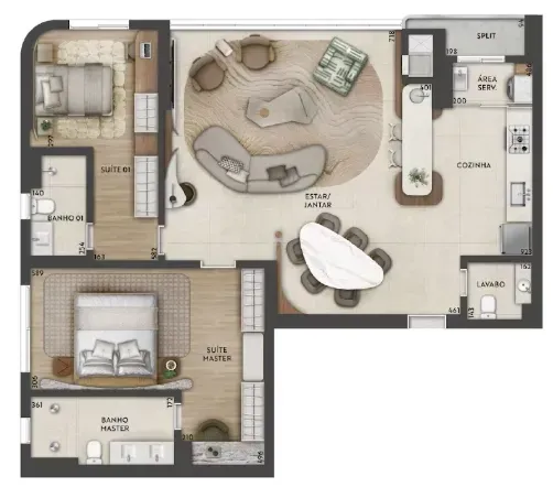 PLANTA 97m²