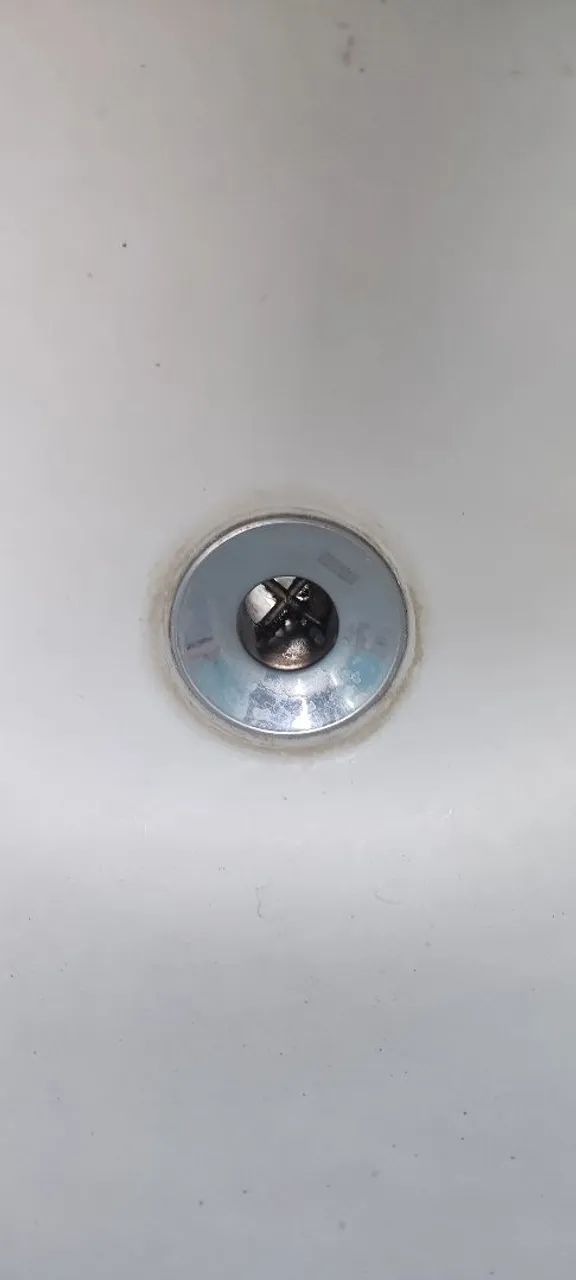 Pia lavatório coluna banheiro com torneira e válvula  - Foto 4