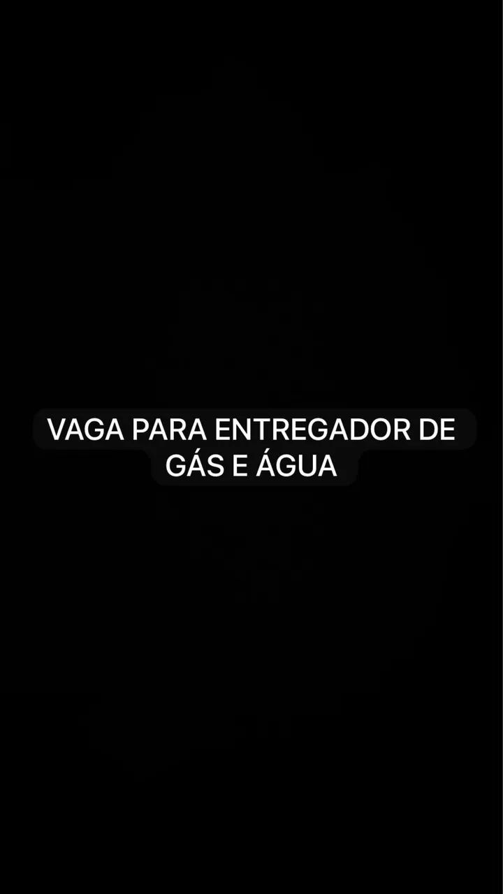 ENTREGADOR GÁS E ÁGUA