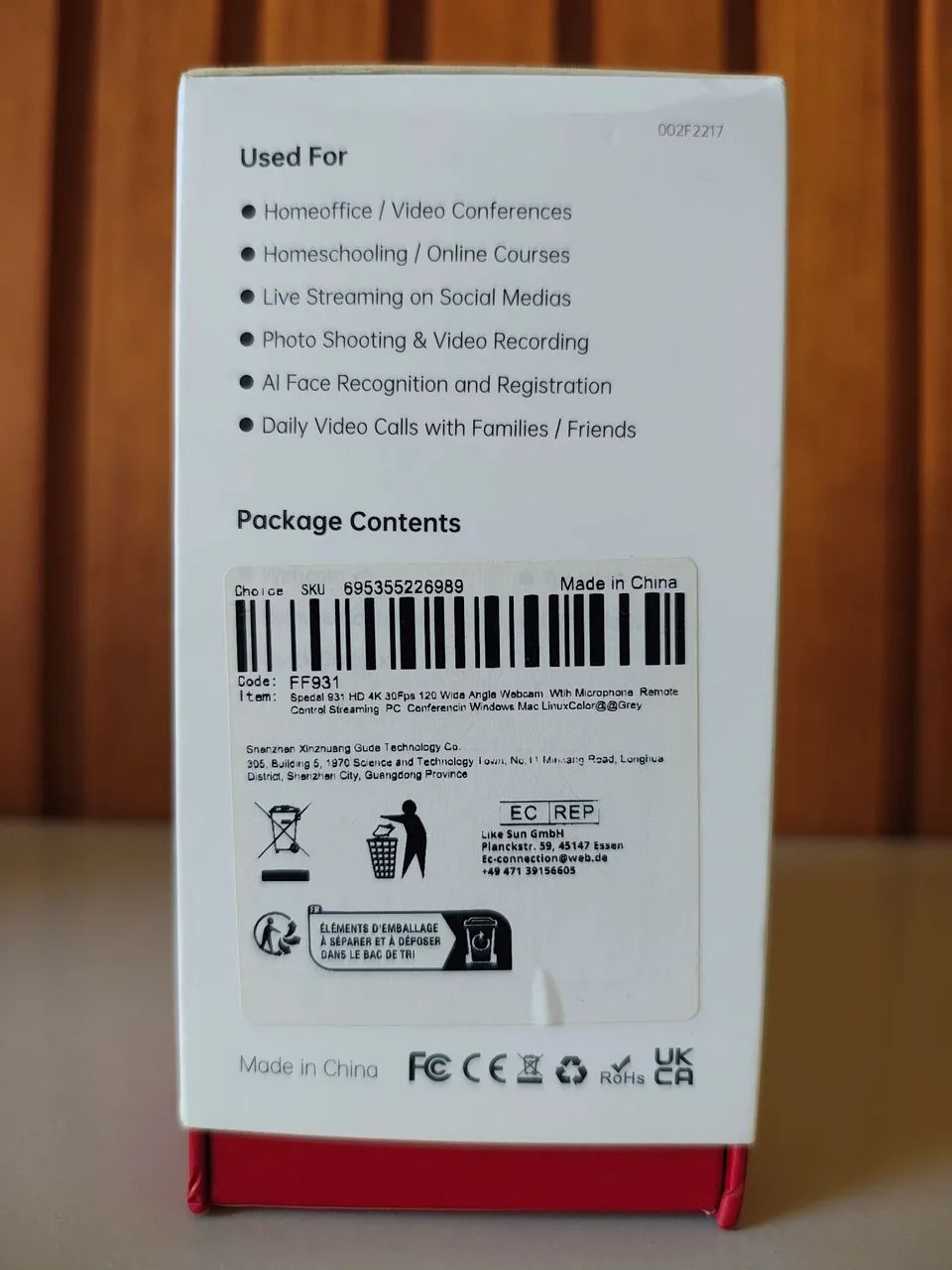 Webcam Ultrawide Spedal 4K FF931 - Foto 4