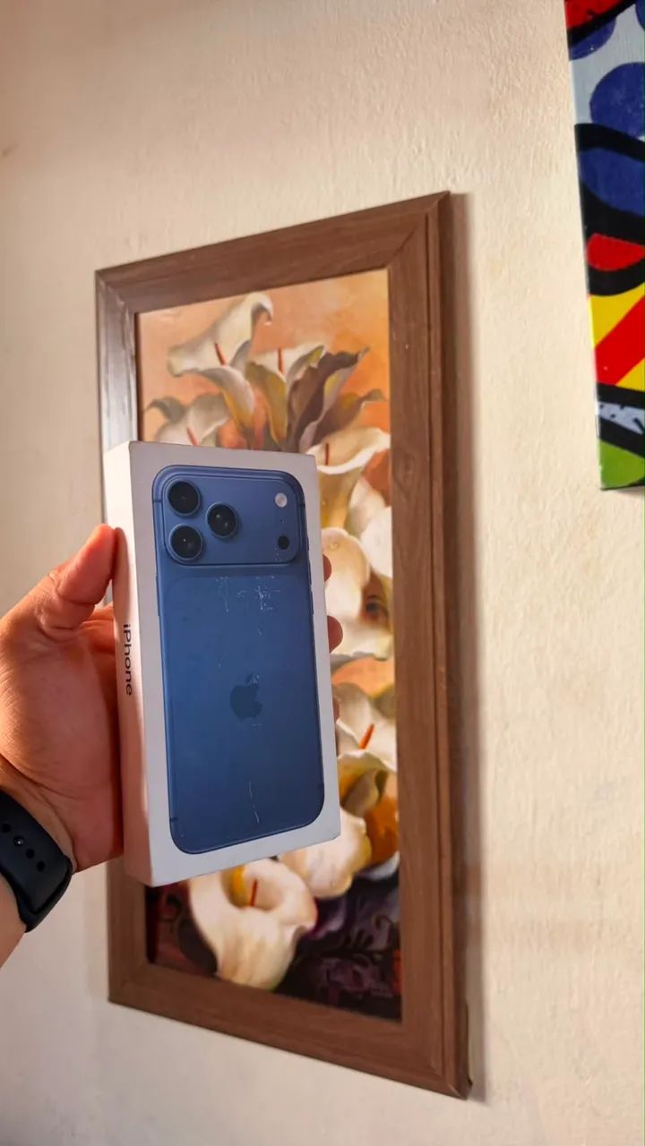 Iphone 17 pro max lacrado azul 