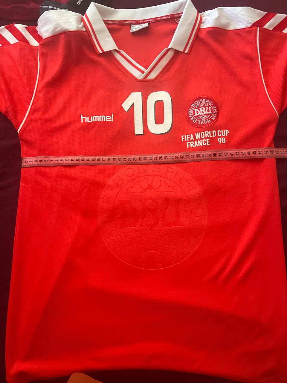 Camisa Dinamarca copa de 98