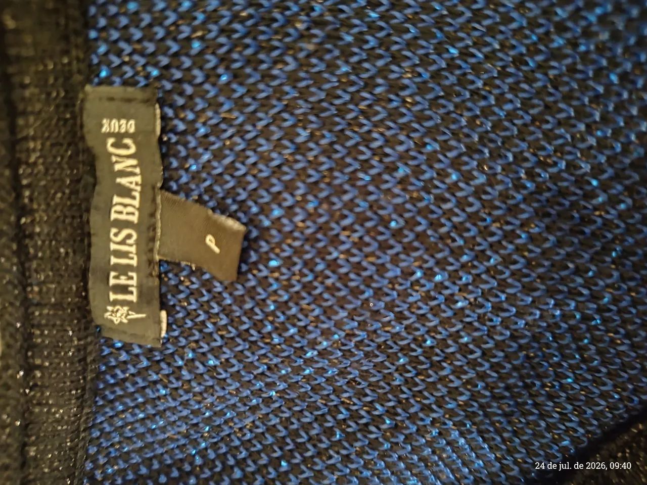 Blusa Le Lis Blanc azul/preto - Foto 4
