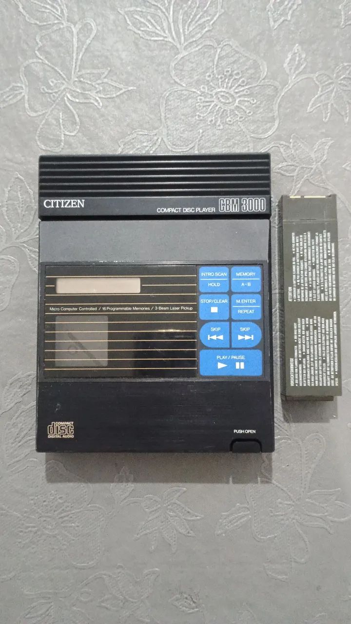 Discman Citizen cbm 3000 defeito. - Foto 4