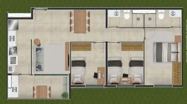 PLANTA 72m²