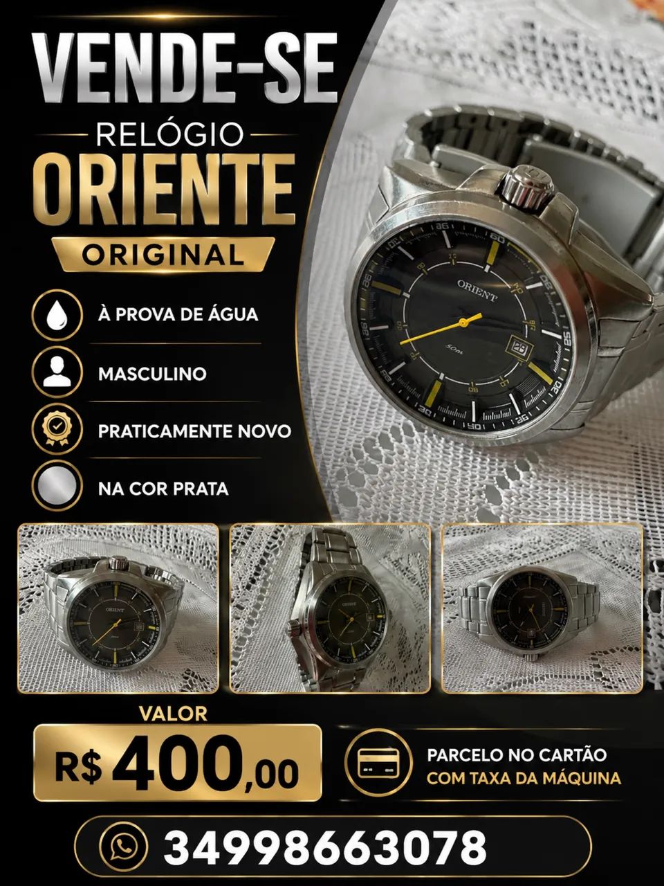 Relógio oriente original 