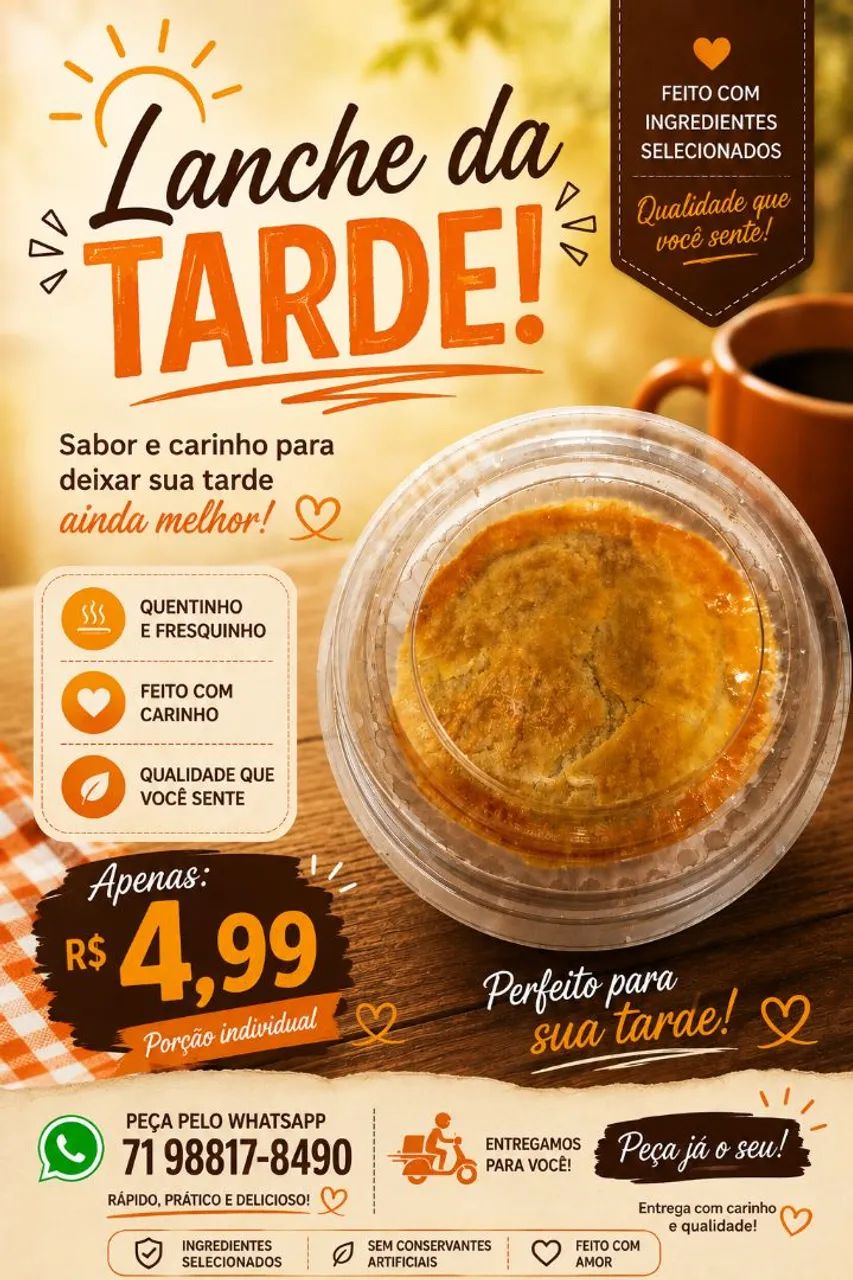 Lanche da tarde 