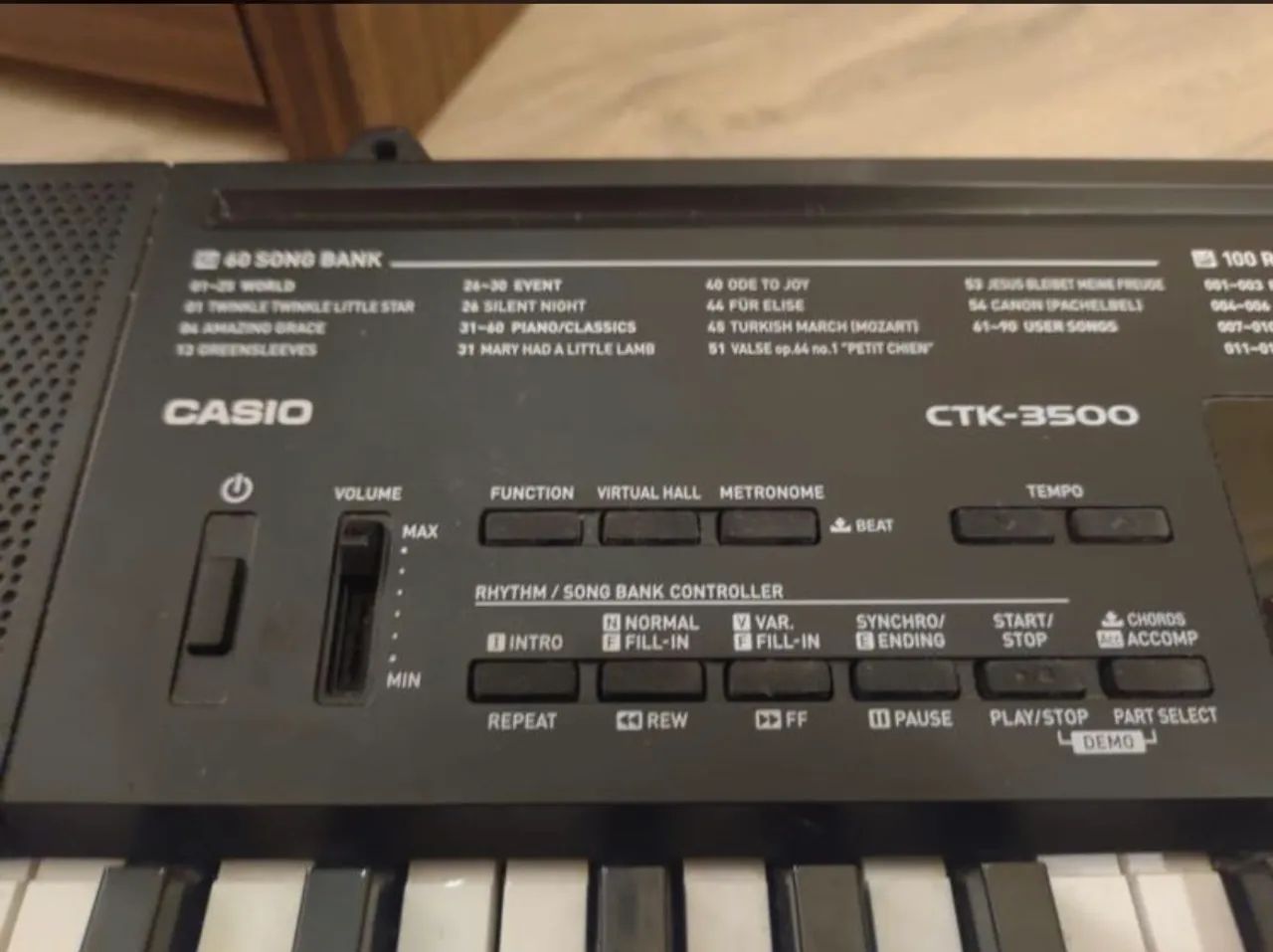 Teclado Casio CTK-3500 com capa - Foto 3