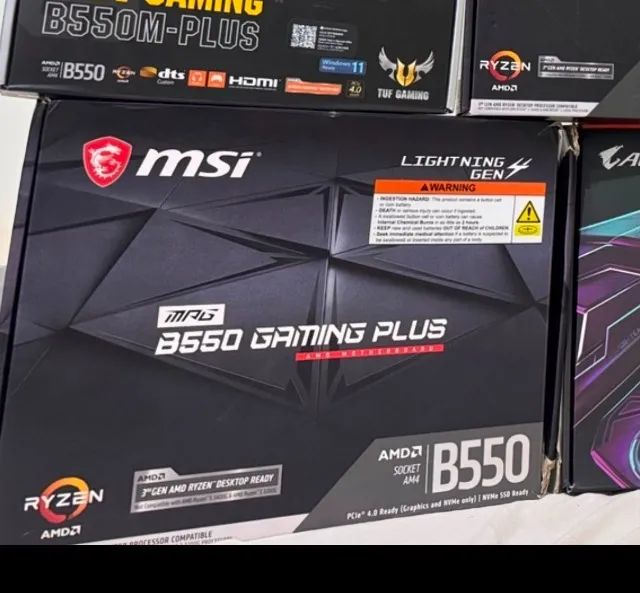 CAIXA VAZIA PLACA MAE B550 GAMING PLUS MSI