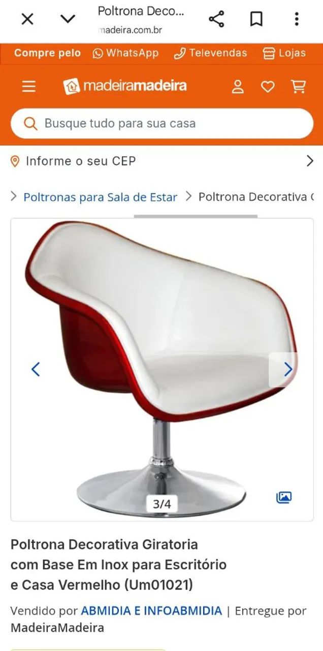 Poltrona giratória - Foto 5