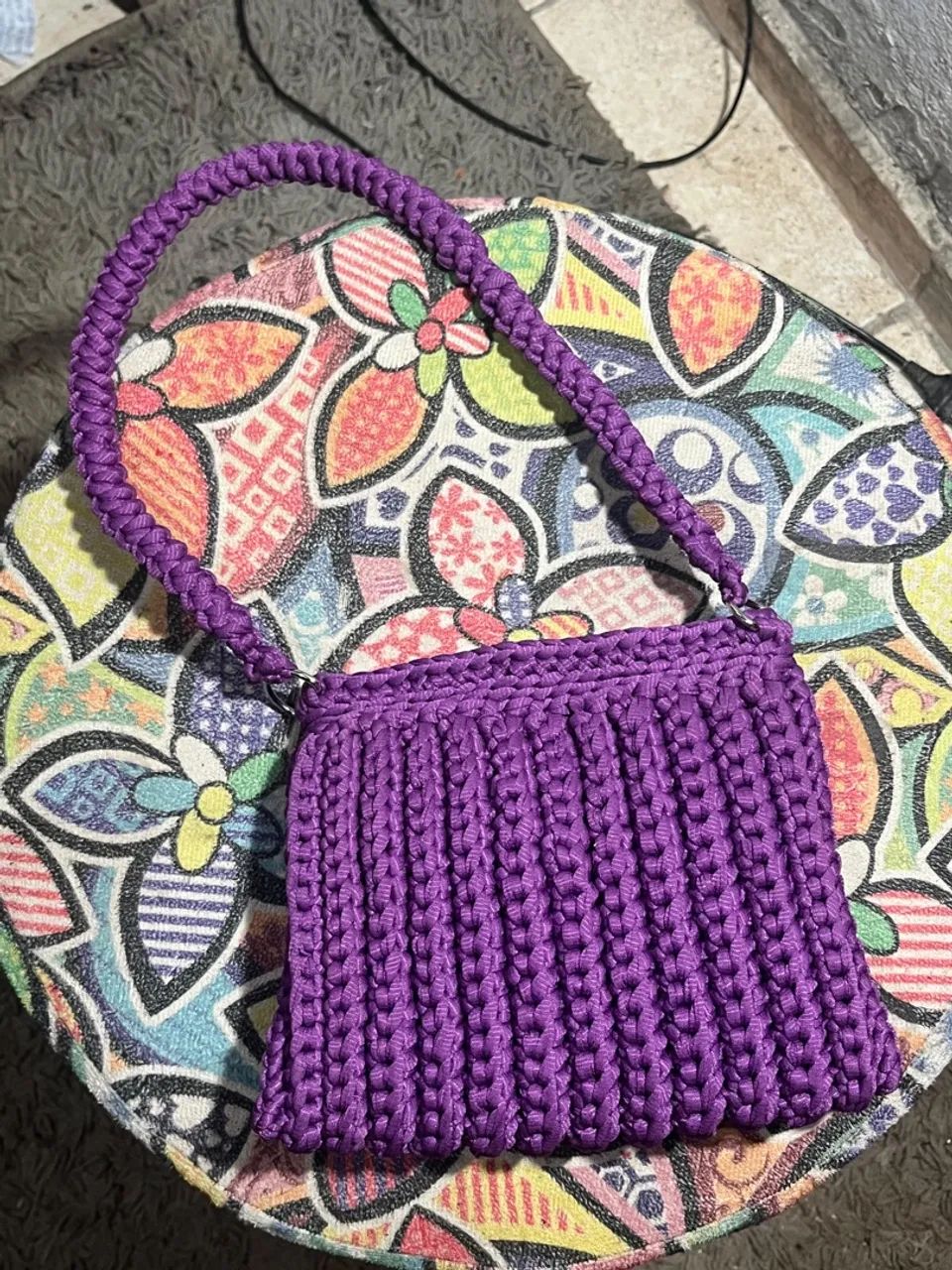 Bolsa  crochê  - Foto 2