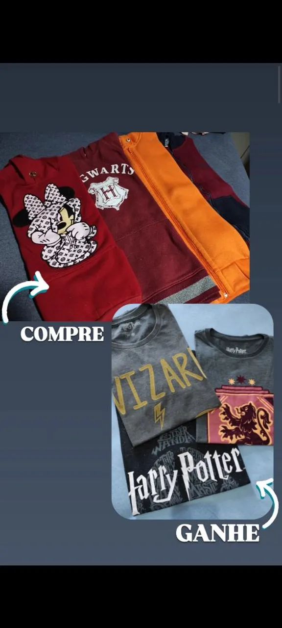 COMPRE E GANHE - Lote de blusas Tam P/M - Foto 5